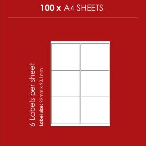 Redfern label laser white 6up 99x93.1 100's