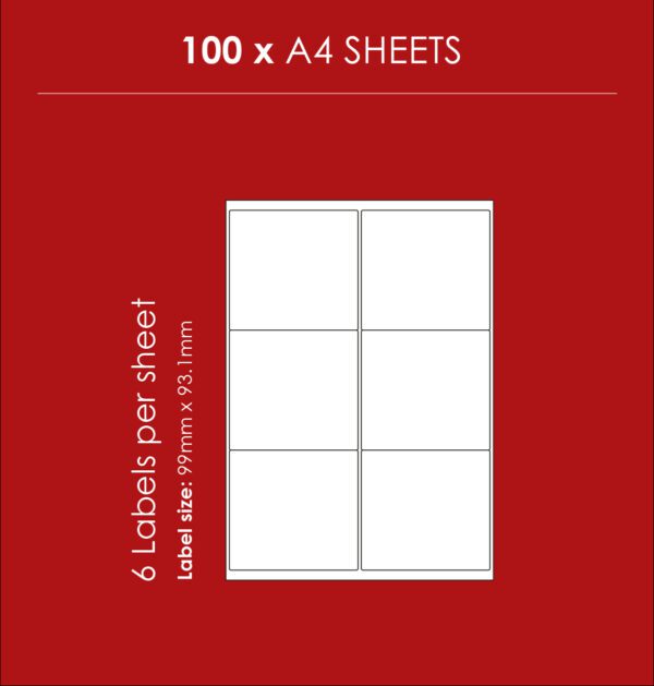 Redfern label laser white 6up 99x93.1 100's