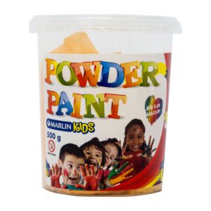 Marlin kids paint powder 500g bucket yellow