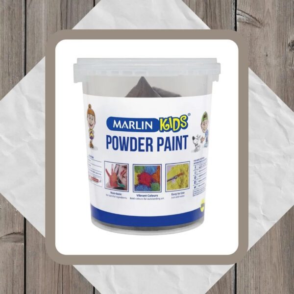 Marlin kids paint powder 500g bucket brown