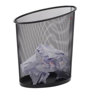 Alba bin 18l mesh wastebasket oval black
