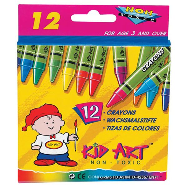Kid Art crayons wax standard kid art 12's