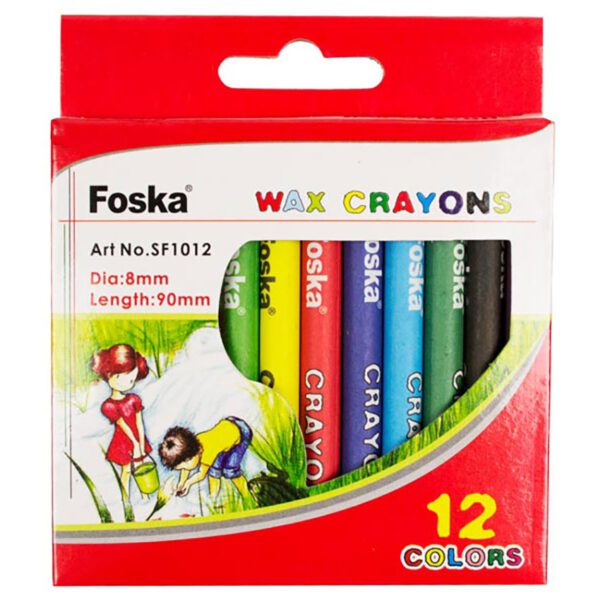 Foska crayons wax standard 12's
