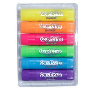 K Brand paint poster sticks k brand 10g asst neon 6's