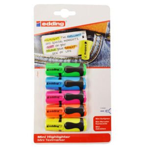 Edding highlighter e7 mini asst crd 5