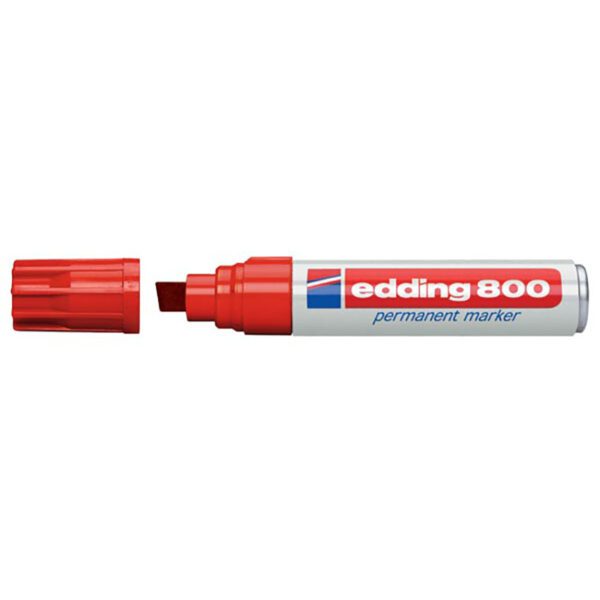 Edding marker perm industrial chisel b e800 red
