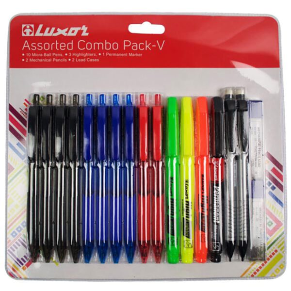 Luxor pen value pack combo c crd 18