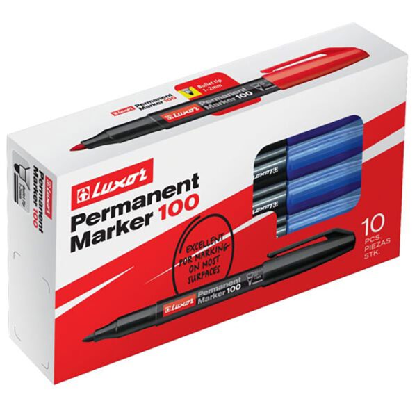 Luxor marker perm bullet f 100 blue
