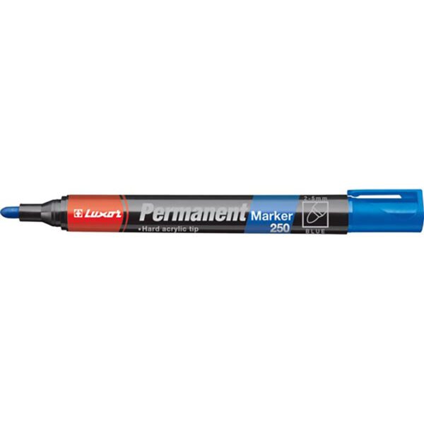 Luxor marker perm bullet m 250 blue