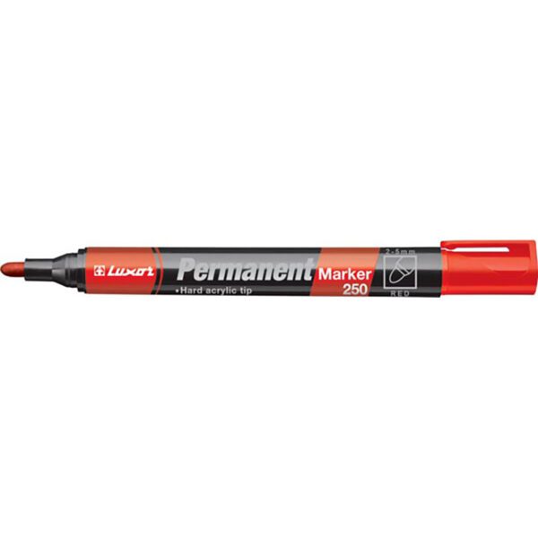 Luxor marker perm bullet m 250 red