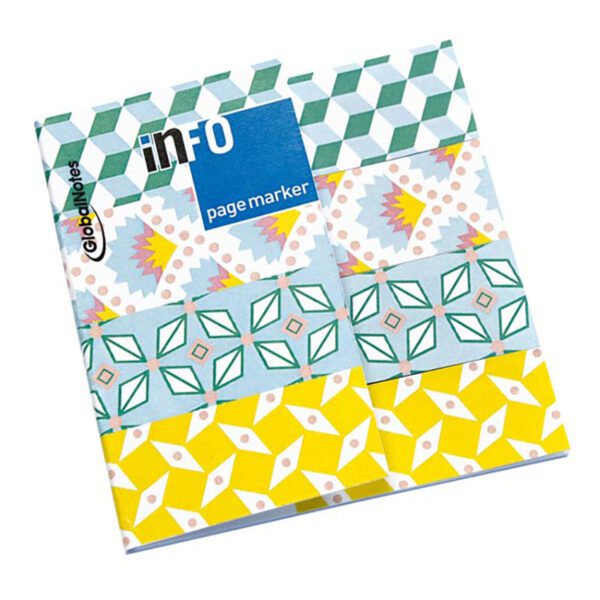 Info notes page marker 18x70 info designed yel/grn