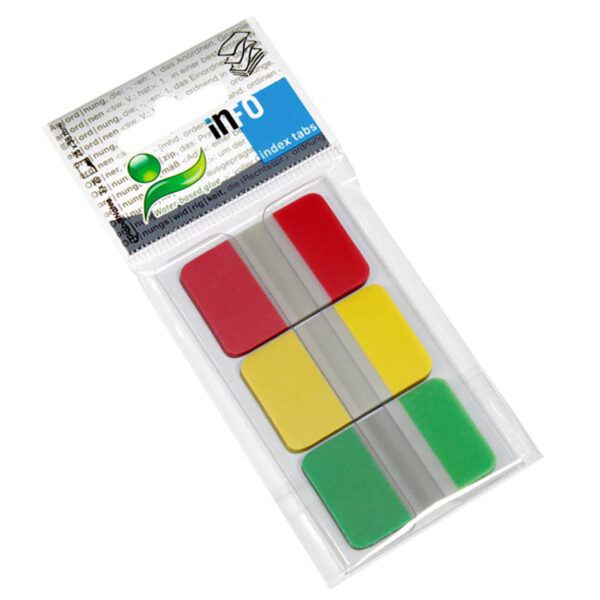 Info flags index tabs asst 75's crd 3