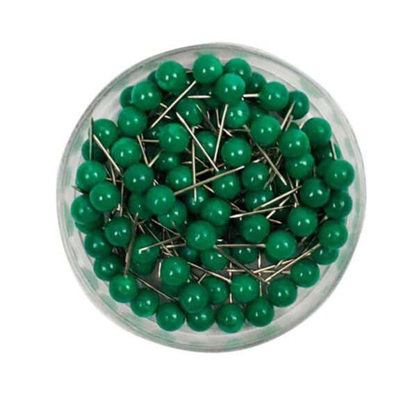 Foska pins map dark green 100's