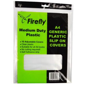 Firefly cover pre-cut pe a4 m/d 50mic clear 10pk