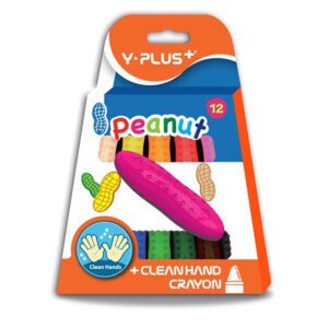 Yplus crayons wax shaped peanut 12's