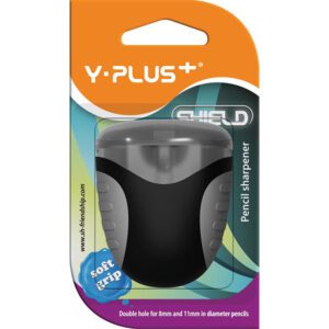 Yplus sharpener container 2 hole owl asst crd