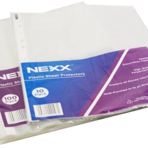 Nexx filing sleeves a4 pp 80mic 50pk