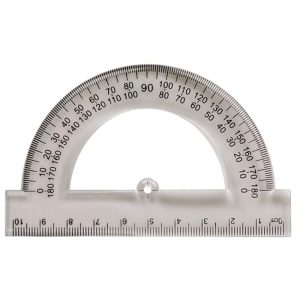 Nexx protractor 10cm 180 degree clear