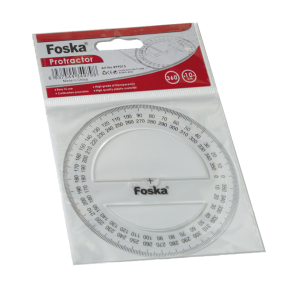 Nexx protractor 10cm 360 degree clear