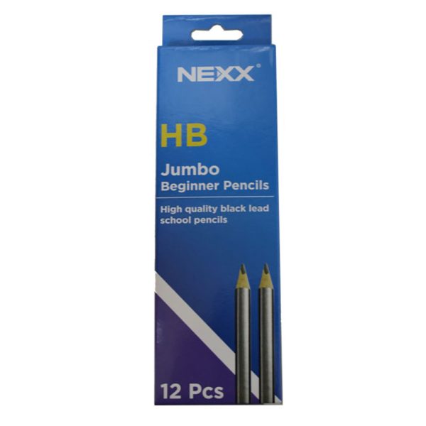 Nexx pencil beginners jumbo tri-grip hb 12's