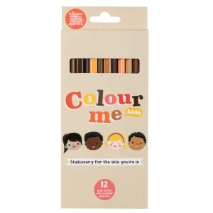 Colour Me colour pencil long skin tones tri grip box 12's
