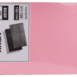 Nexx folder manilla scored & punched pink