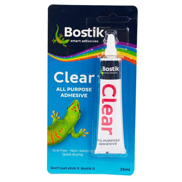 Bostik adhesive glue clear 25ml