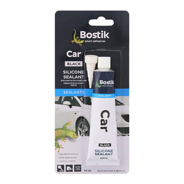 Bostik adhesive silicone sealant car black 90ml crd
