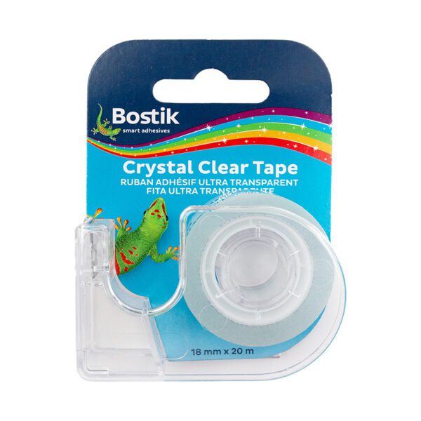 Bostik tape clear crystal 18x20 on disp crd
