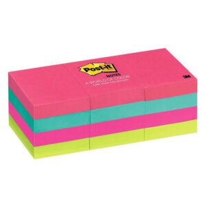 3M notes 38x50 post-it 100 sht asst cape 12pk