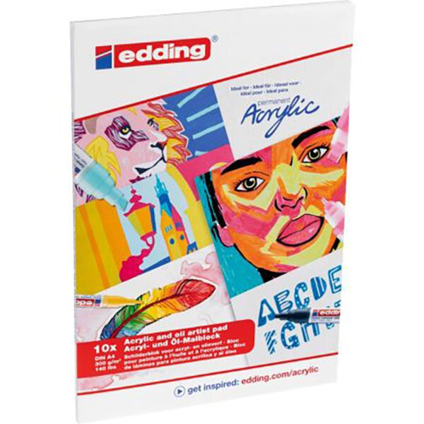 Edding pad artist acrylic / oil a4 10 sht 300g