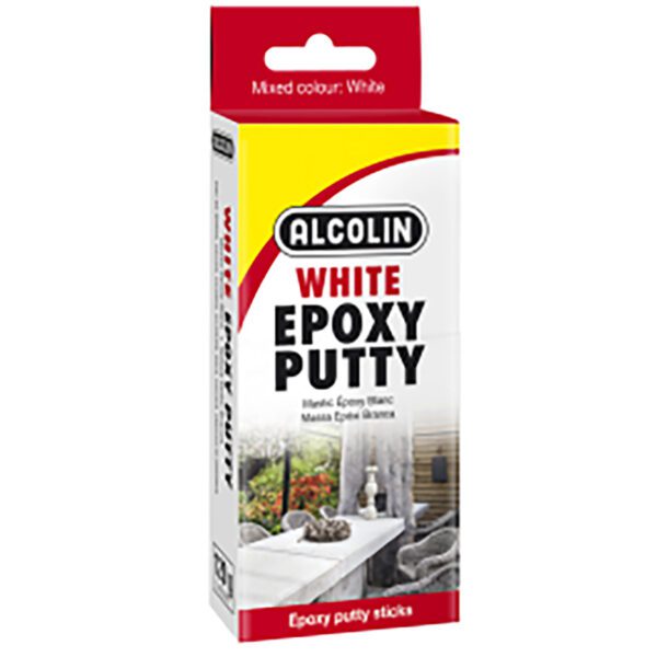 Alcolin adhesive epoxy putty 120g white
