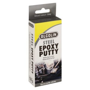 Alcolin adhesive epoxy putty 120g steel