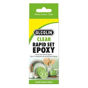 Alcolin adhesive epoxy rapid set 40ml clear