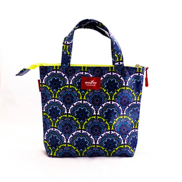 Anna Me bag lunch-bag print design turkish blue