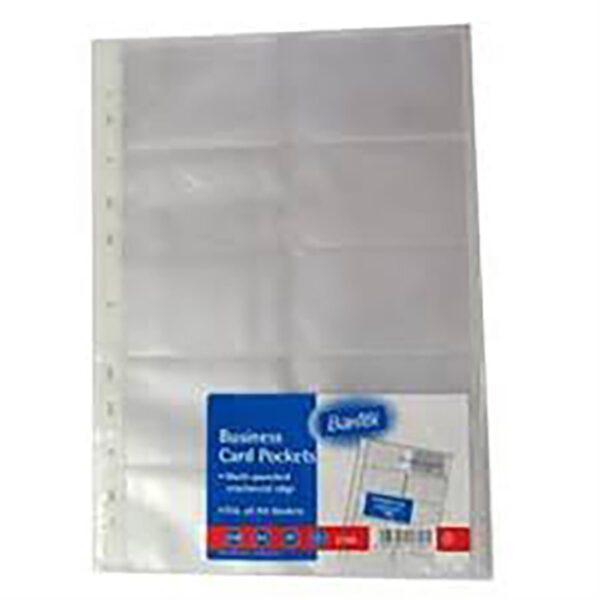 Bantex business card refill for b5923 10pk