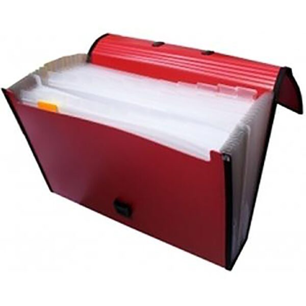 Bantex file expanding pp a4 13 div red