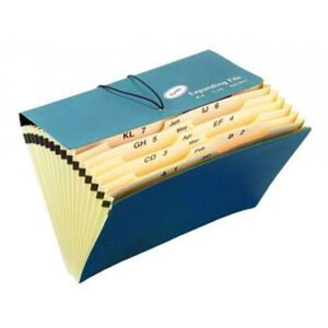 Bantex file expanding board fs 16 div blue