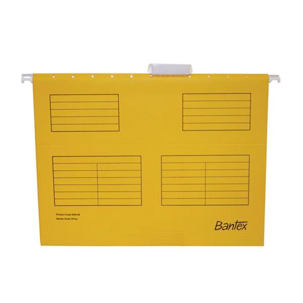 Bantex file suspension a4 yellow