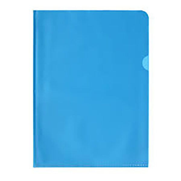 Bantex folder secretarial pp a4 trans blue 5pk