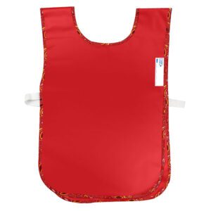 Bantex art apron double sided pvc velcro red