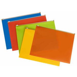 Bantex bag zipper a4 pp gusset asst