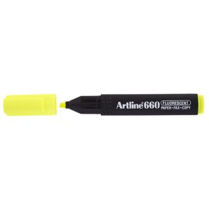 Artline highlighter fluorescent yellow