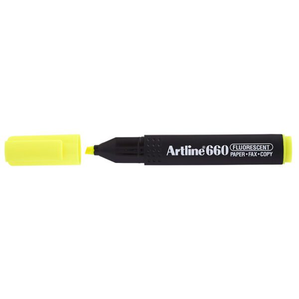 Artline highlighter fluorescent yellow