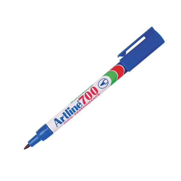 Artline marker perm chisel m ek90 blue