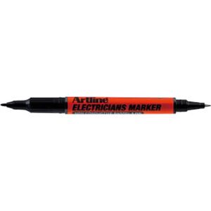 Artline marker specialised electricians dual tip f/m black