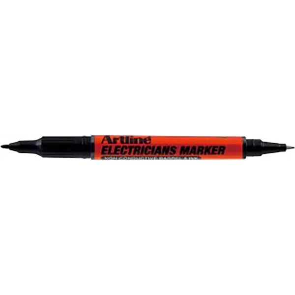 Artline marker specialised electricians dual tip f/m black