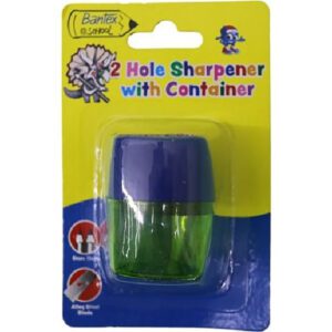 Bantex sharpener container 2 hole @ school asst crd