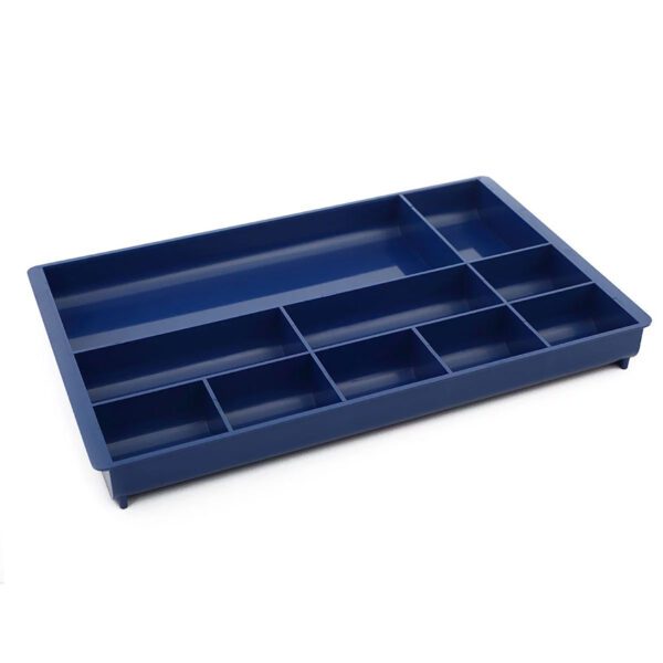 Bantex drawer organiser 10 compartment blue