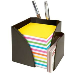 Bantex cube holder with pen compartment asst